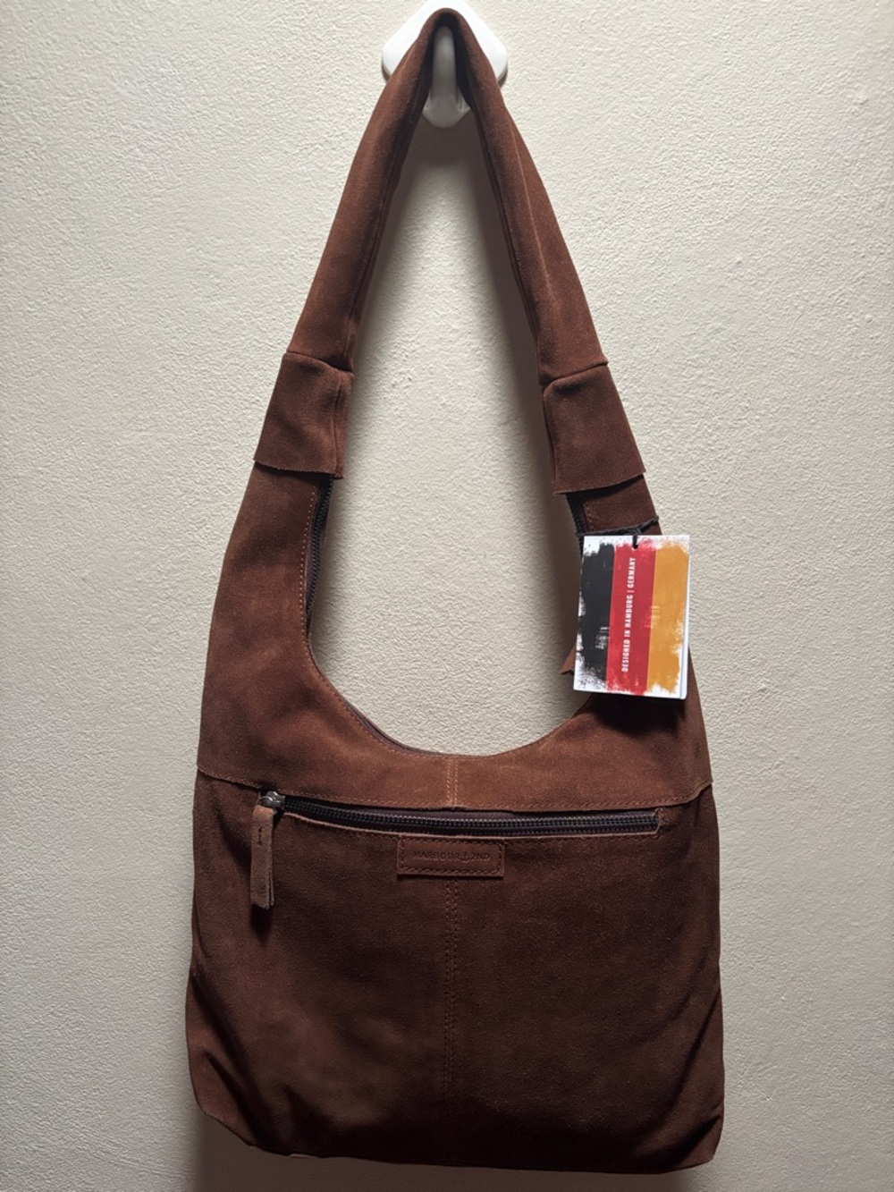 Harbour 2nd Brown Suede Shoulder Bag